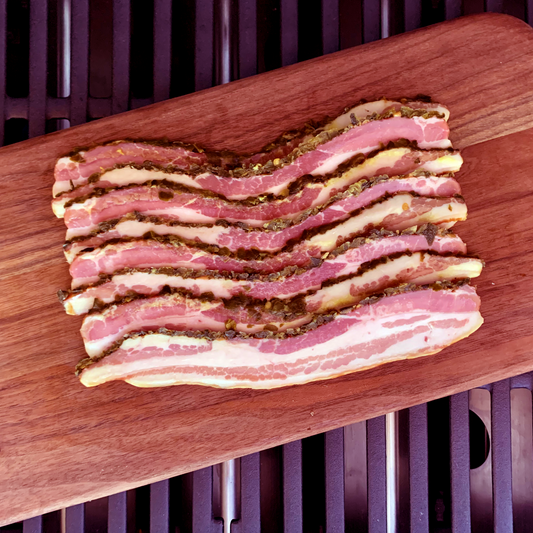 Hickory Smoked Jalapeno Coated Bacon